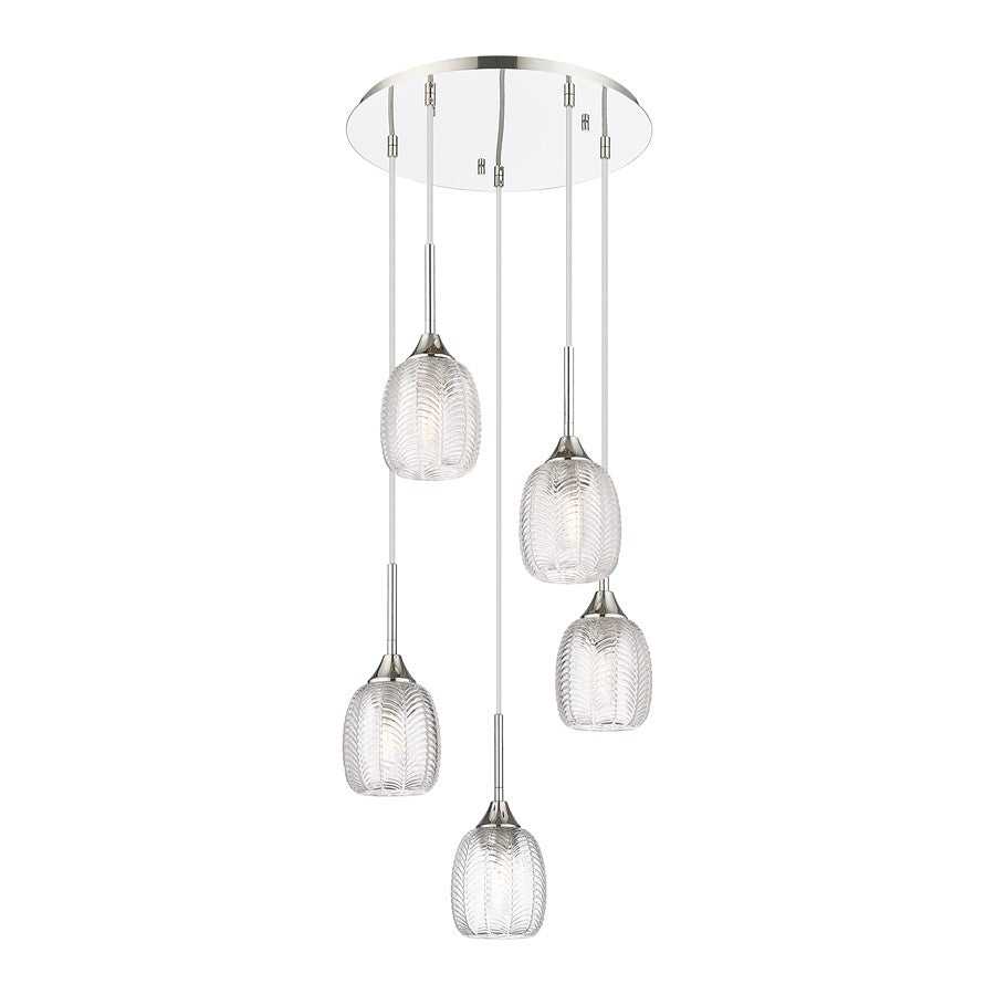 Innovations Berkshire 5Lt 18" Cord Multi Pendant, PN - 323-5P-PN-G323-5CL