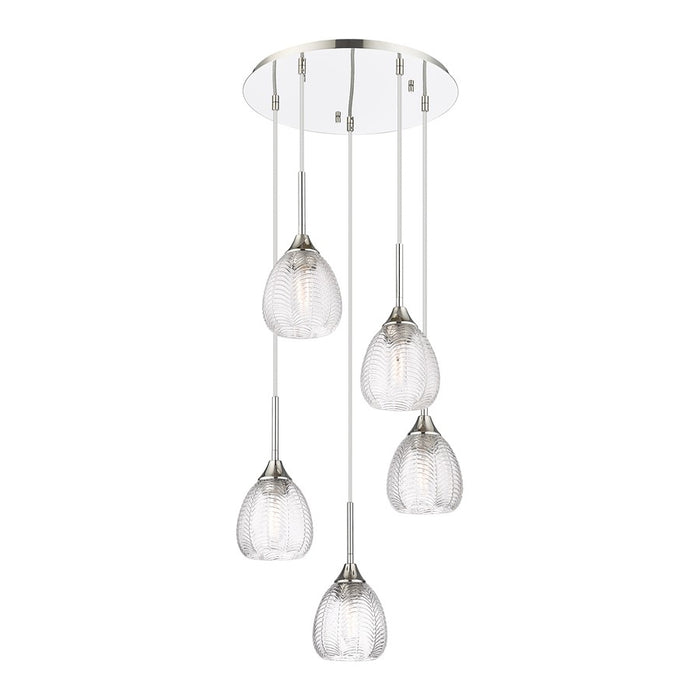 Innovations Berkshire 5Lt 19" Cord Multi Pendant, PN - 323-5P-PN-G323-6CL