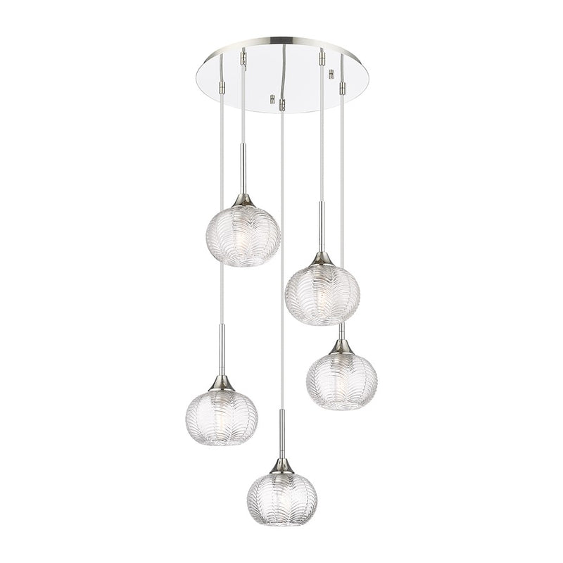 Innovations Berkshire 5Lt 20" Cord Multi Pendant, PN - 323-5P-PN-G323-7CL