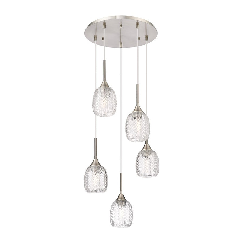 Innovations Berkshire 5Lt 18" Cord Multi Pendant, SN - 323-5P-SN-G323-5CL