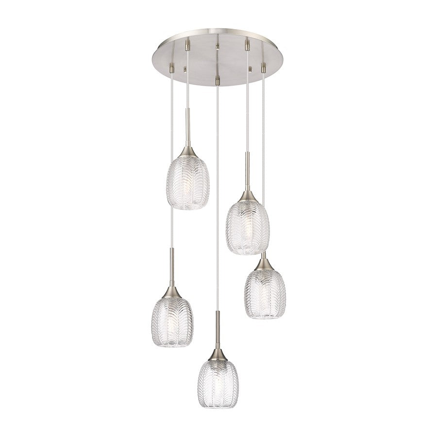 Innovations Berkshire 5Lt 18" Cord Multi Pendant, SN - 323-5P-SN-G323-5CL