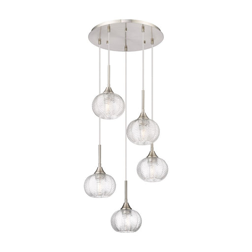 Innovations Berkshire 5Lt 20" Cord Multi Pendant, SN - 323-5P-SN-G323-7CL