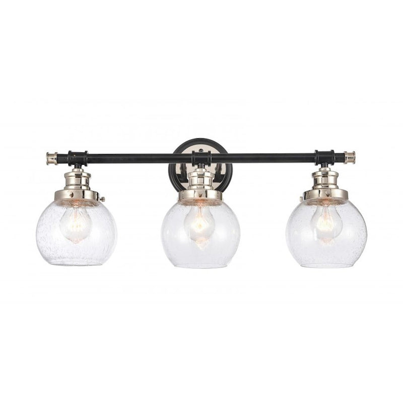Innovations Saybrook 6" 3-Lt Vanity 3W, BK Nickel