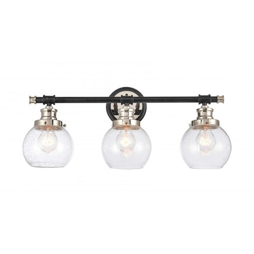 Innovations Saybrook 6" 3-Lt Vanity 3W, BK Nickel