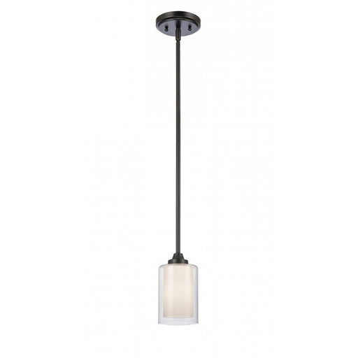 Innovations Auralume Fairbank 4" 1 Light Mini Pendant, Black
