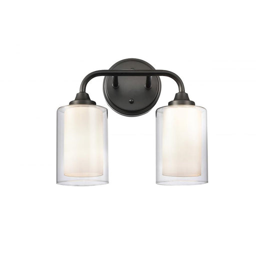 Innovations Auralume Fairbank 4" 2 Light LED Bath Vanity, BK