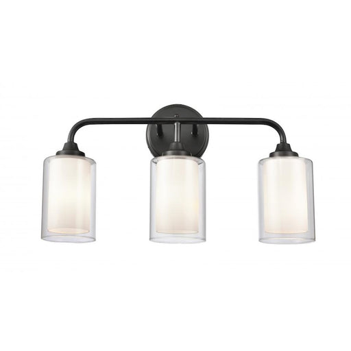 Innovations Auralume Fairbank 4" 3 Light Bath Vanity, Black