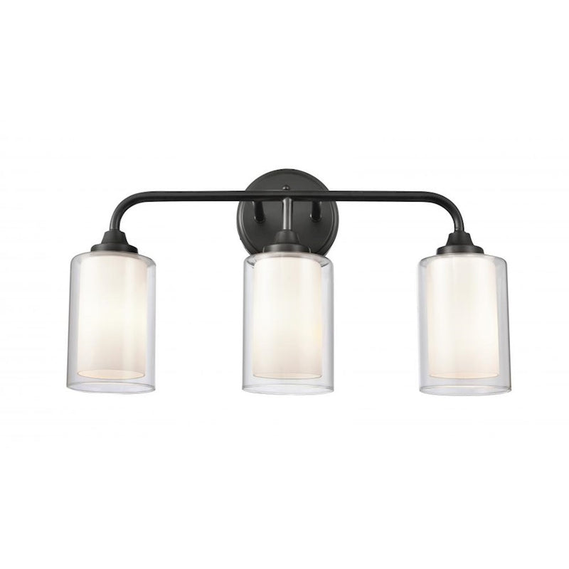 Innovations Auralume Fairbank 4" 3 Light LED Bath Vanity, BK