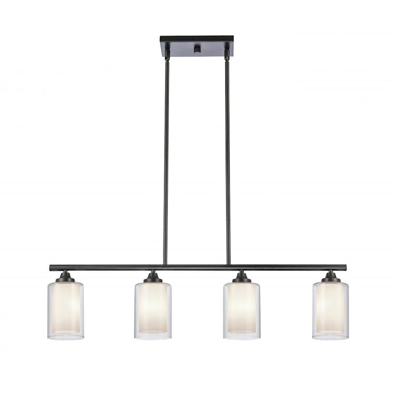 Innovations Auralume Fairbank 4" 4 Light Island Light, Black