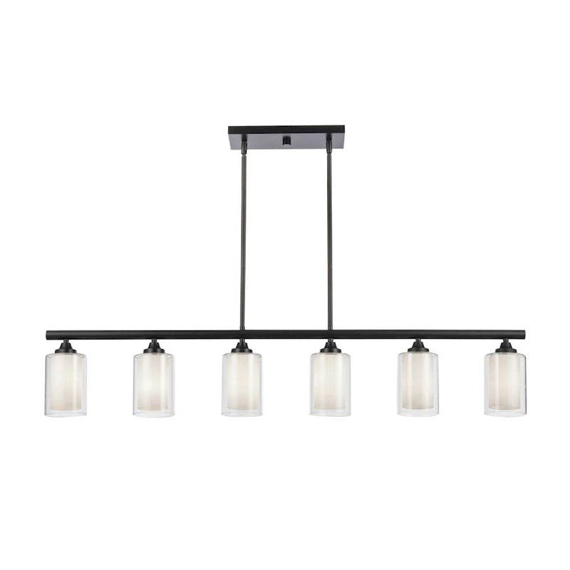 Innovations Auralume Fairbank 4" 6 Light Island Light, Black