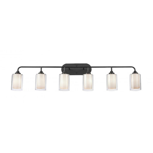 Innovations Auralume Fairbank 4" 6 Light Bath Vanity, Black