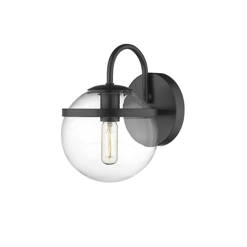Innovations Lighting Auralume Sands 6" 1 Light Wall Sconce, Black