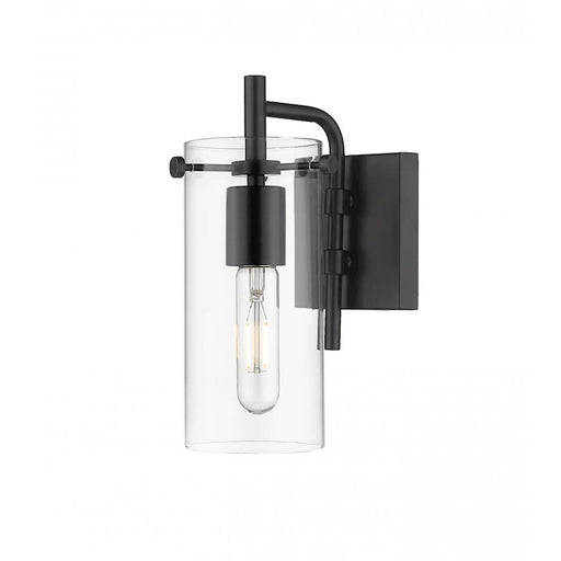 Innovations Lighting Auralume Press 6" 1 Light Wall Sconce, Black