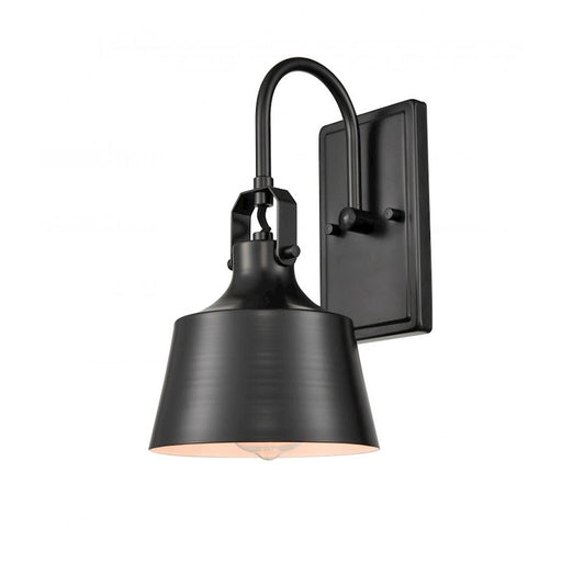 Innovations Lighting Auralume Provin 1 Light Sconce, Black/Black