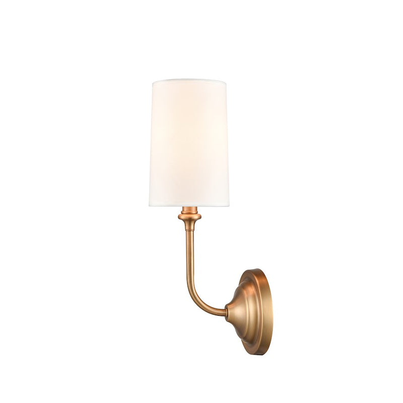 Innovations Lighting Giselle 1 Light Sconce, Brass/Off-White