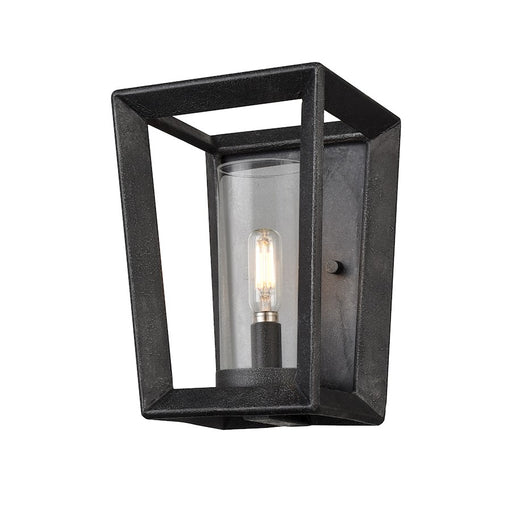 Innovations Colchester 1 Lt 6" Wall Sconce, Zinc/Clear