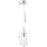 Innovations Nicole 1Lt 8" Cord Pendant, Pol Nickel/Clear