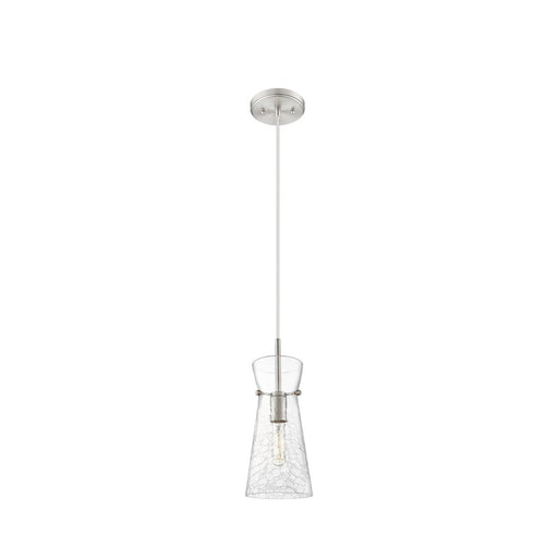 Innovations Nicole 1Lt 8" Cord Hung Pendant, Nickel/Clear - 385-1P-SN-G385-6CL