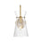 Innovations Nicole 1Lt 6" Sconce, Brushed Brass/Clear Shade