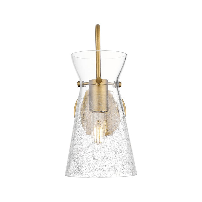 Innovations Nicole 1Lt 6" Sconce, Brushed Brass/Clear Shade