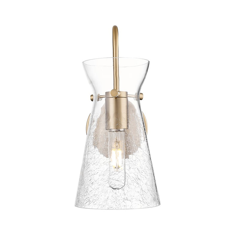 Innovations Nicole 1Lt 6" Sconce, Champagne Bronze/Clear