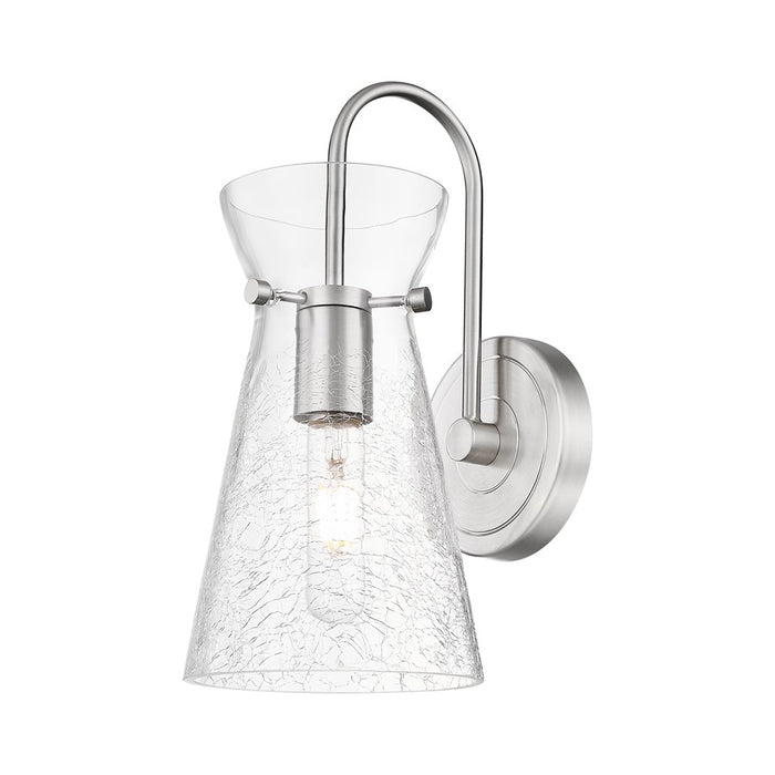 Innovations Nicole 1Lt 6" Sconce, Satin Nickel/Clear Shade - 385-1W-SN-G385-5CL