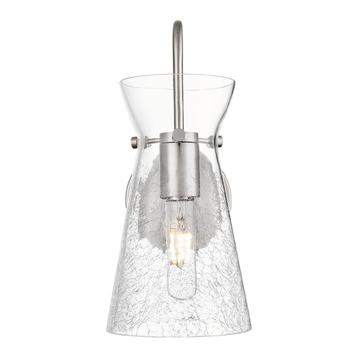 Innovations Nicole 1Lt 6" Sconce, Satin Nickel/Clear Shade