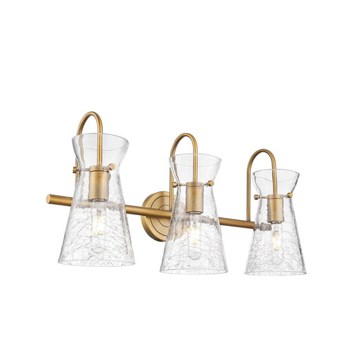 Innovations Nicole 3Lt 24" Bath Vanity Light, Brass/Clear