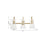 Innovations Nicole 3Lt 24" Bath Vanity Light, Brass/Clear