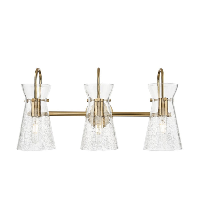 Innovations Nicole 3Lt 24" Bath Vanity Light, Bronze/Clear - 385-3W-CB-G385-5CL