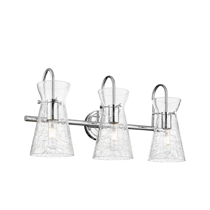 Innovations Nicole 3Lt 24" Bath Vanity Light, Chrome/Clear