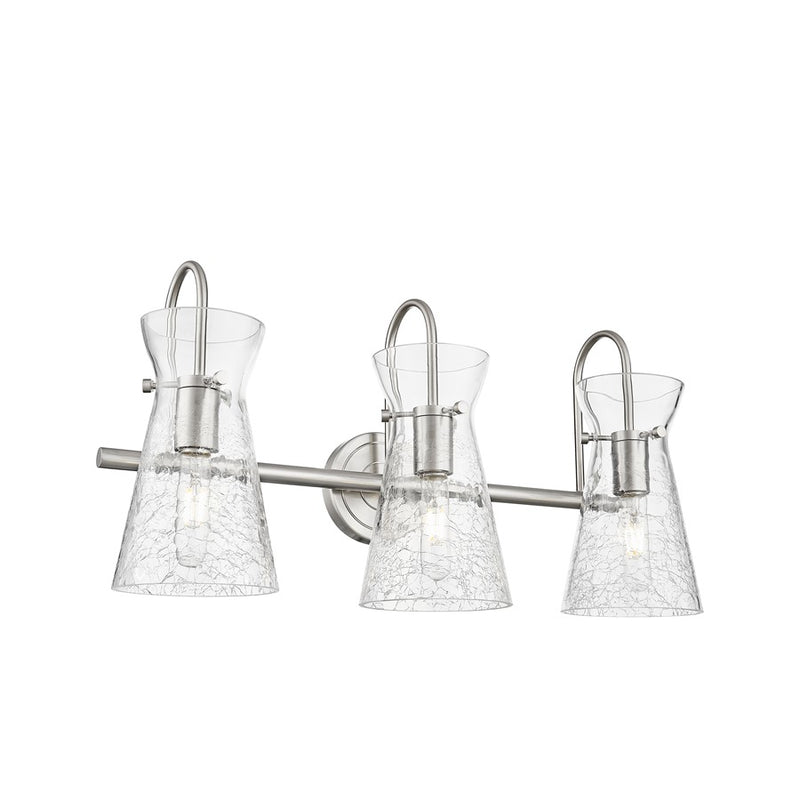 Innovations Nicole 3Lt 24" Bath Vanity Light, Nickel/Clear