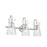 Innovations Nicole 3Lt 24" Bath Vanity Light, Nickel/Clear
