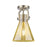 Innovations Newton Cone 1Lt 8" Arched Flush, SN/Mercury - 410-1F-SN-G411-8ME
