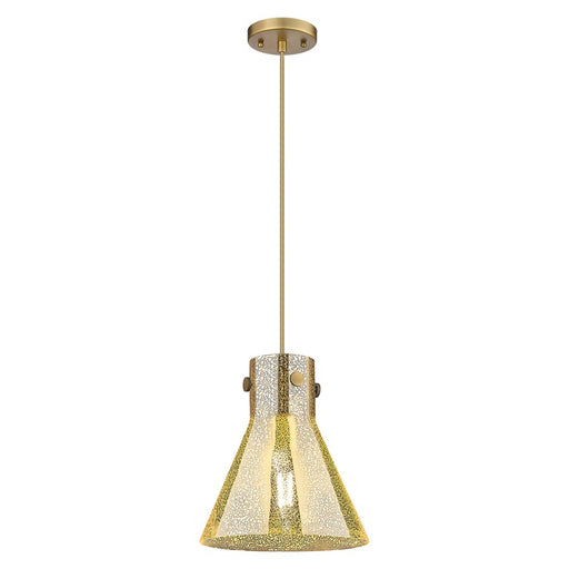 Innovations Newton Cone 10" Cord Pendant, BB/Merc - 410-1PM-BB-G411-10ME