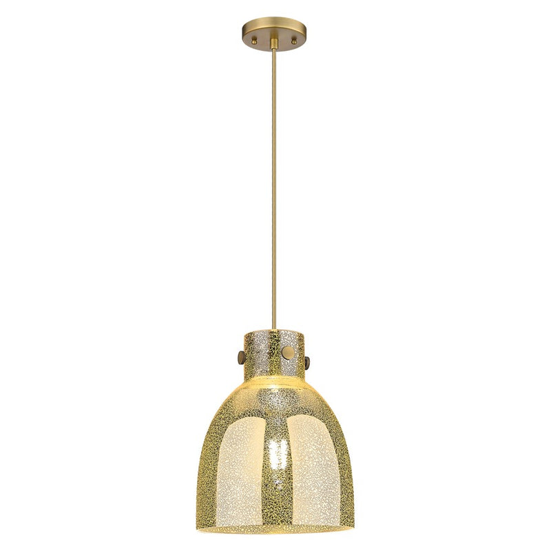 Innovations Newton Bell 10" Cord Pendant, BB/Merc - 410-1PM-BB-G412-10ME