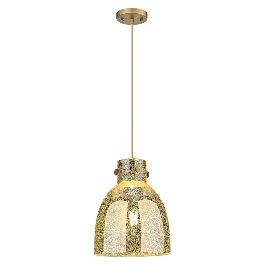 Innovations Newton Bell 10" Cord Pendant, BB/Merc - 410-1PM-BB-G412-10ME