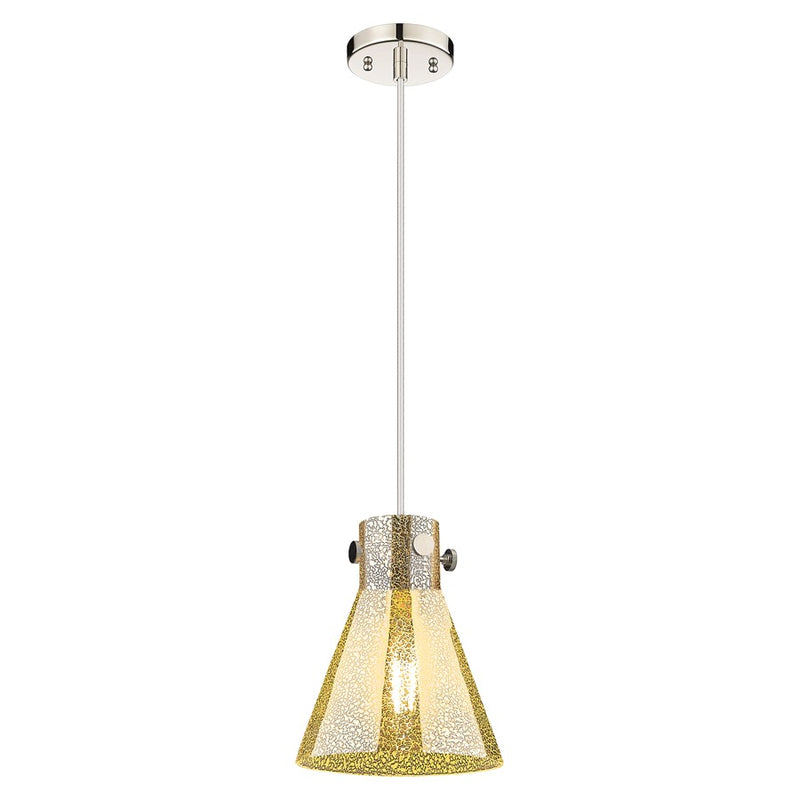 Innovations Newton Cone 8" Cord Pendant, PN/Merc - 410-1PS-PN-G411-8ME