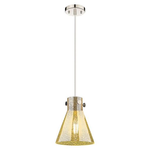 Innovations Newton Cone 8" Cord Pendant, PN/Merc - 410-1PS-PN-G411-8ME