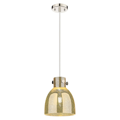 Innovations Newton Bell 8" Cord Pendant, PN/Merc - 410-1PS-PN-G412-8ME