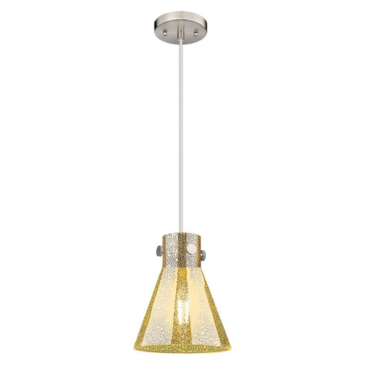 Innovations Newton Cone 8" Cord Pendant, SN/Merc - 410-1PS-SN-G411-8ME