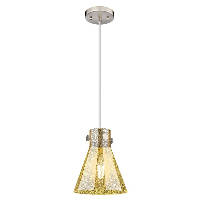 Innovations Newton Cone 8" Cord Pendant, SN/Merc - 410-1PS-SN-G411-8ME
