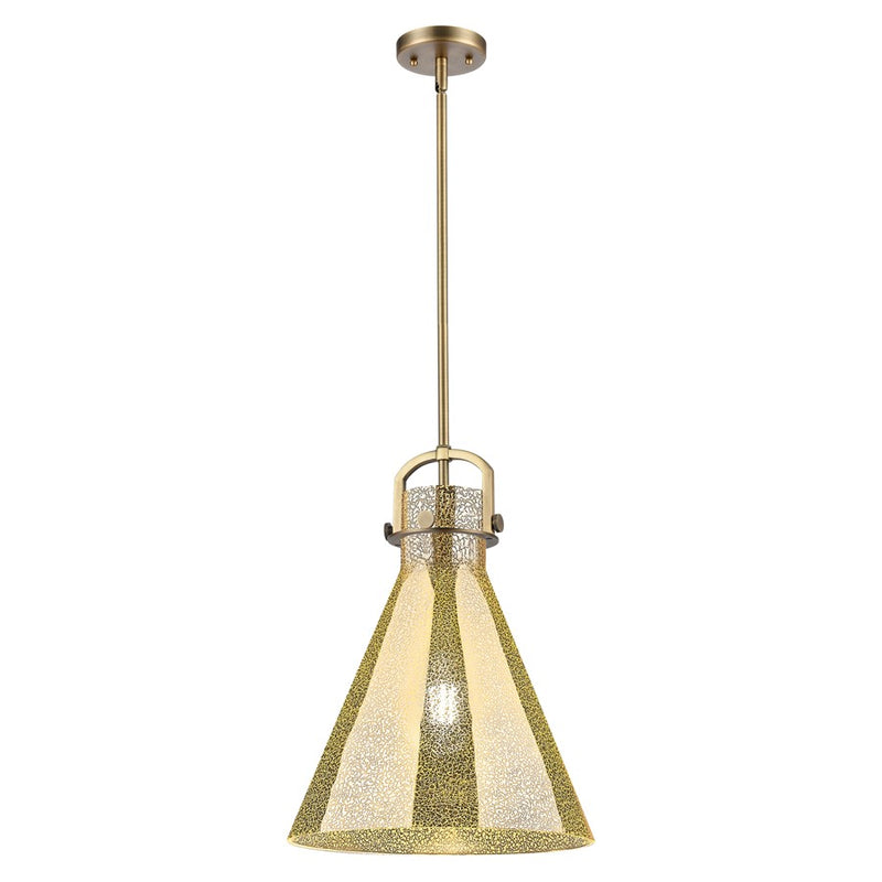 Innovations Newton Cone 14" Stem Pendant, BB/Merc - 410-1SL-BB-G411-14ME