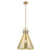 Innovations Newton Cone 16" Stem Pendant, BB/Merc - 410-1SL-BB-G411-16ME