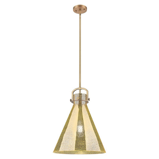 Innovations Newton Cone 16" Stem Pendant, BB/Merc - 410-1SL-BB-G411-16ME