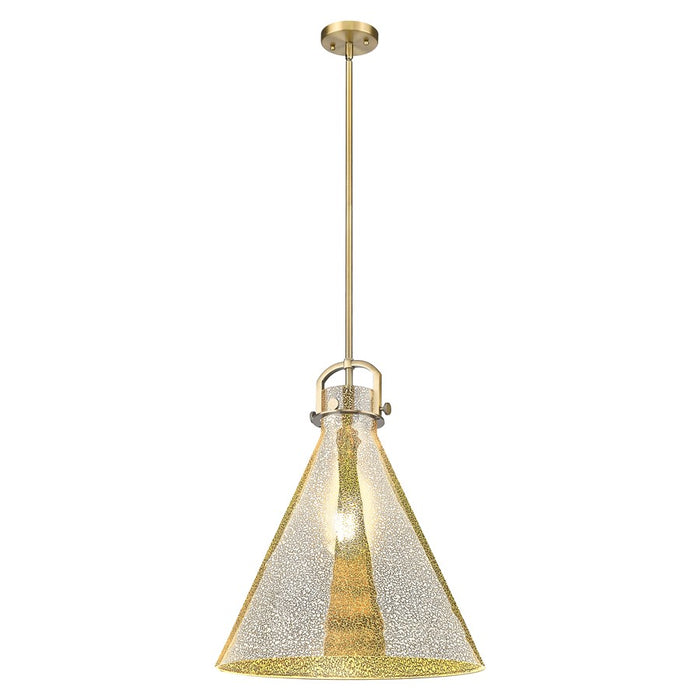 Innovations Newton Cone 18" Stem Pendant, BB/Merc - 410-1SL-BB-G411-18ME