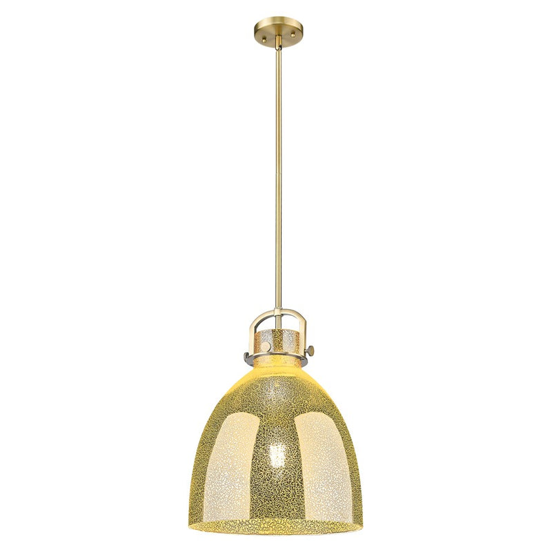 Innovations Newton Bell 14" Stem Pendant, BB/Merc - 410-1SL-BB-G412-14ME