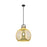 Innovations Newton Sphere 18" Stem Arch Pendant, BK/MC - 410-1SL-BK-G410-18ME