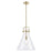 Innovations Newton 410 Cone 14" Stem Pendant, BZ/Clear - 410-1SL-CB-G411-14CL
