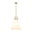 Innovations Newton Cone 1Lt 14" Stem Arch Pendant, CBZ/WH - 410-1SL-CB-G411-14WH